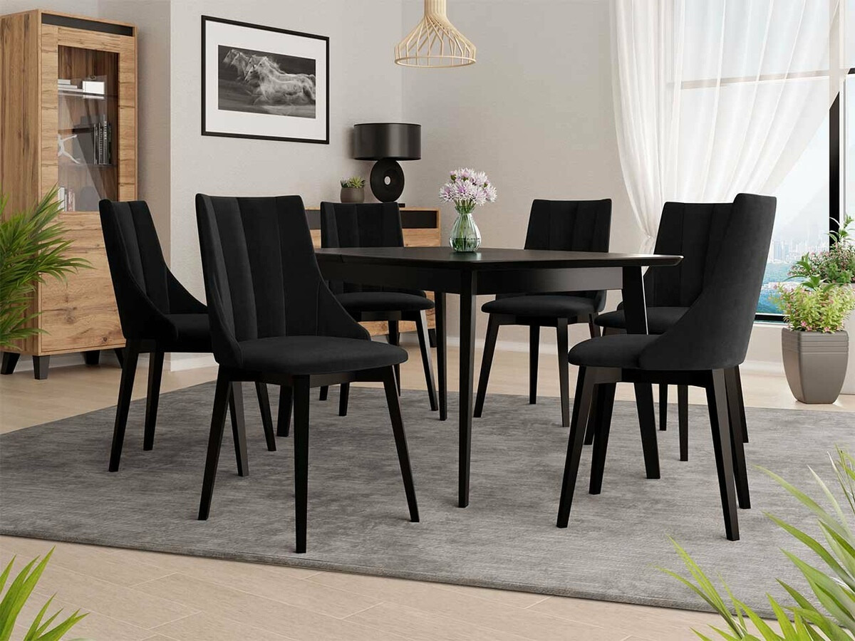 Scaun Racine 114 (Negru + Magic Velvet 2219)