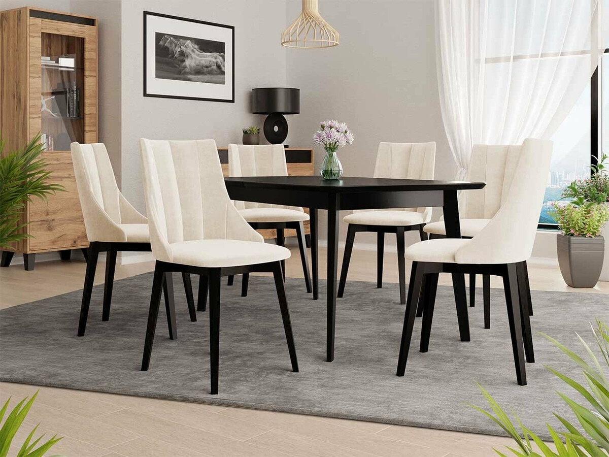 Scaun Racine 114 (Negru + Magic Velvet 2250)