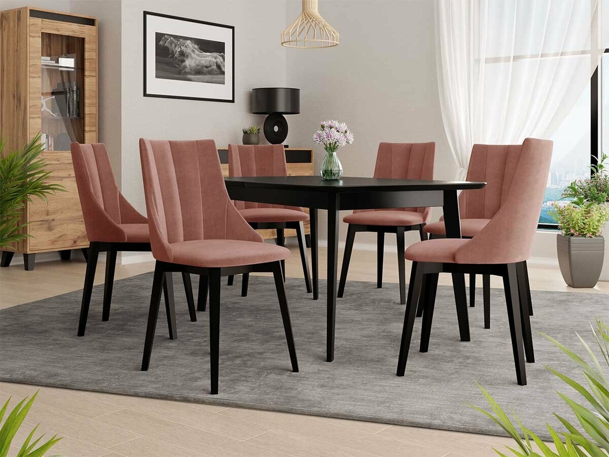 Scaun Racine 114 (Negru + Magic Velvet 2258)
