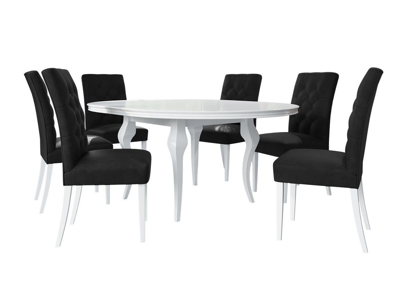 Set de mese Racine 138 (Alb lucios + Magic Velvet 2219)