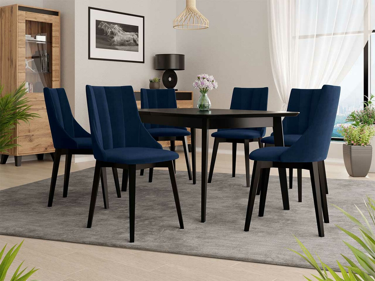 Set de mese Racine 139 (Negru + Magic Velvet 2216)