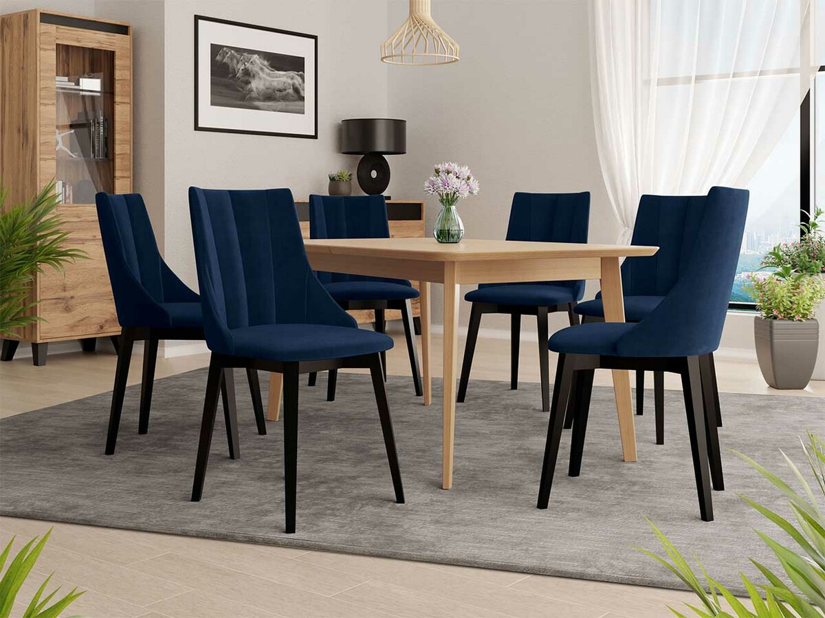 Set de mese Racine 139 (Negru + Magic Velvet 2216)