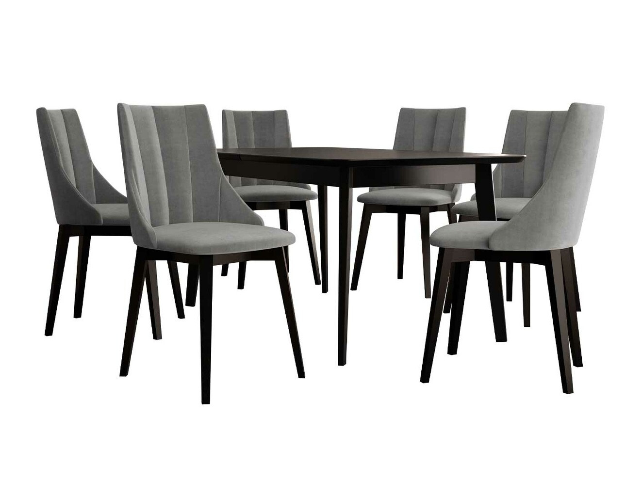 Set de mese Racine 139 (Negru + Magic Velvet 2217)