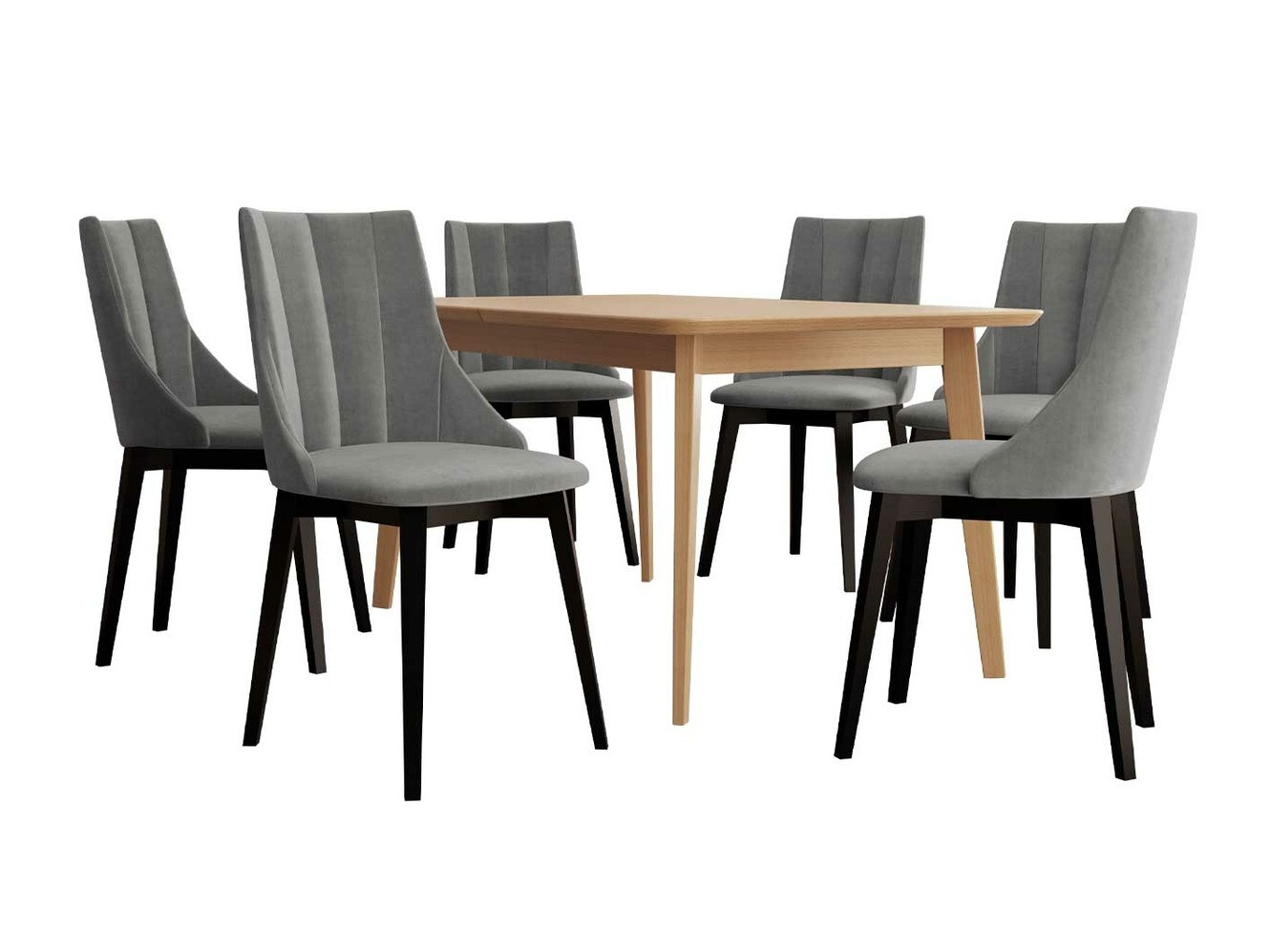 Set de mese Racine 139 (Negru + Magic Velvet 2217)