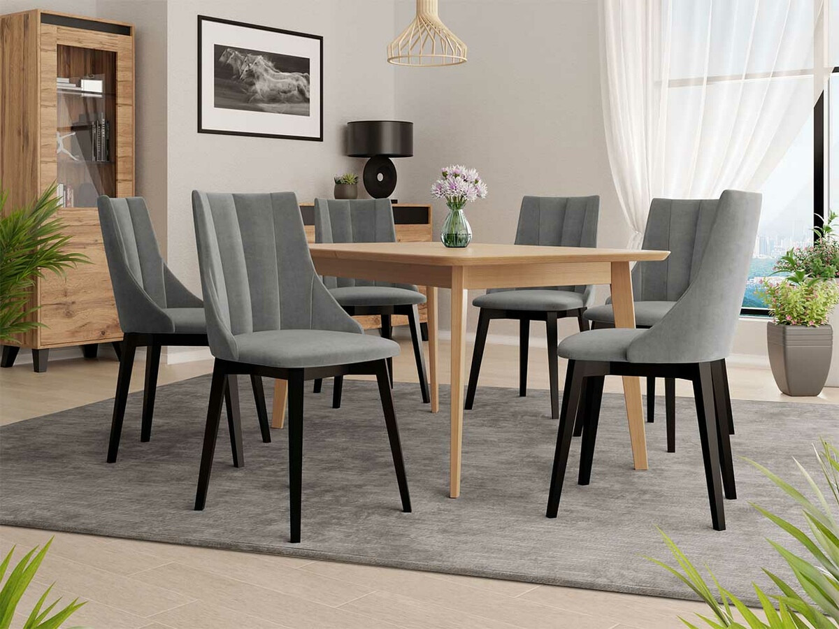 Set de mese Racine 139 (Negru + Magic Velvet 2217)