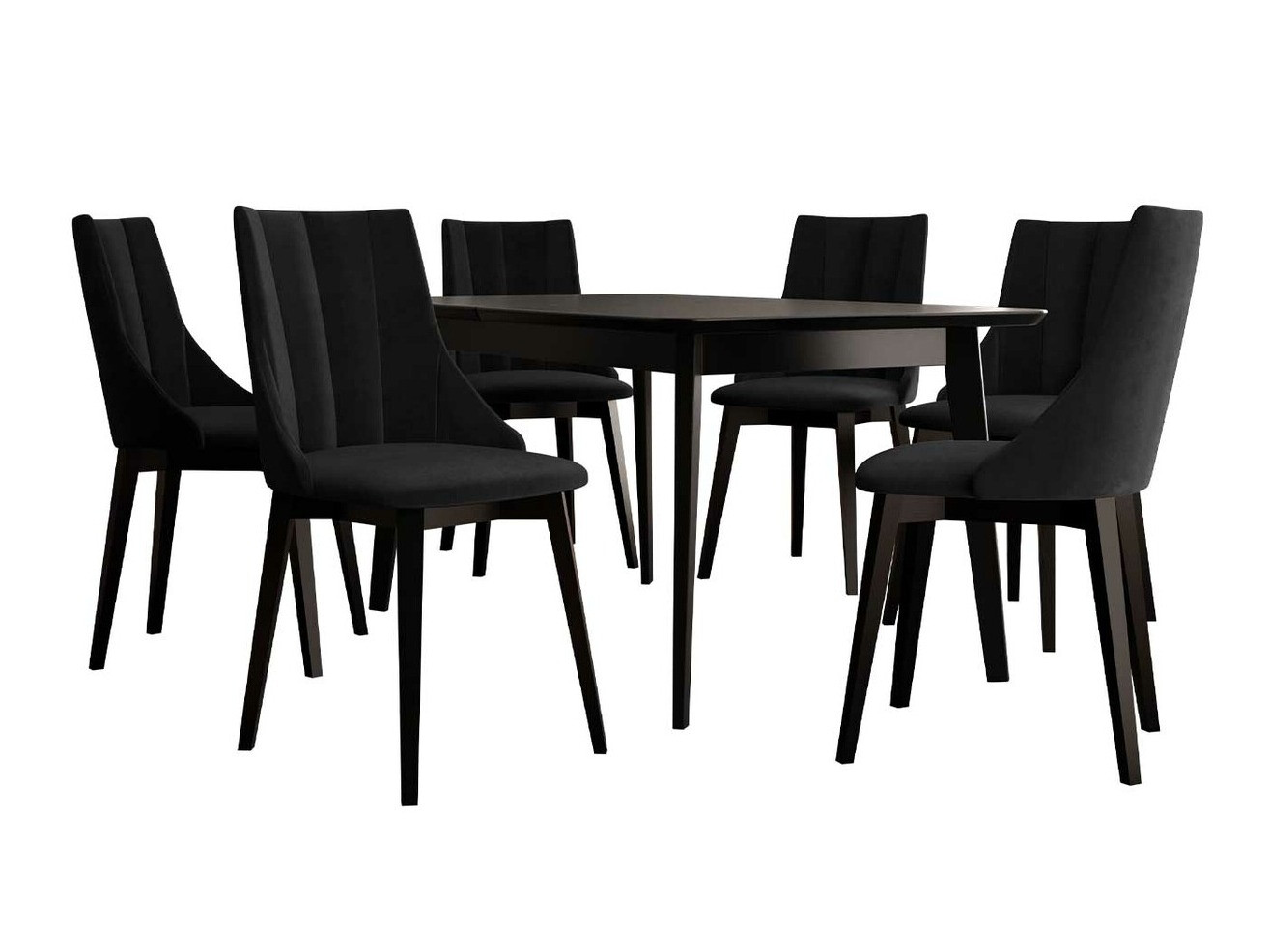 Set de mese Racine 139 (Negru + Magic Velvet 2219)