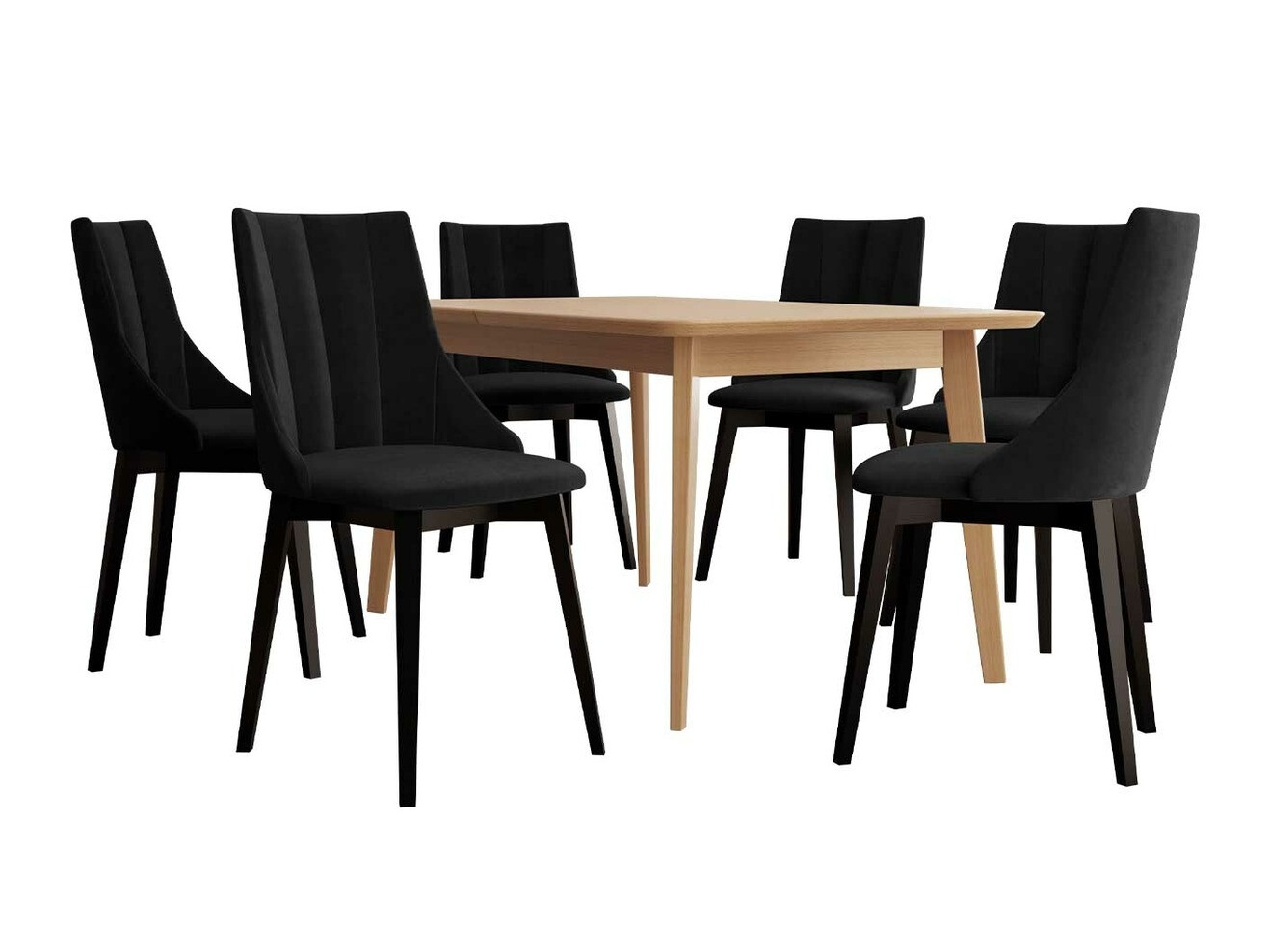 Set de mese Racine 139 (Negru + Magic Velvet 2219)