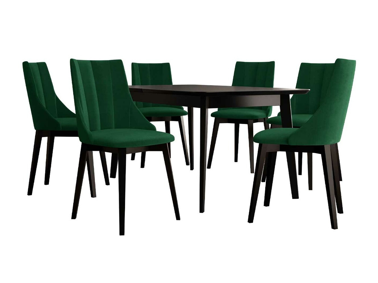 Set de mese Racine 139 (Negru + Magic Velvet 2225)