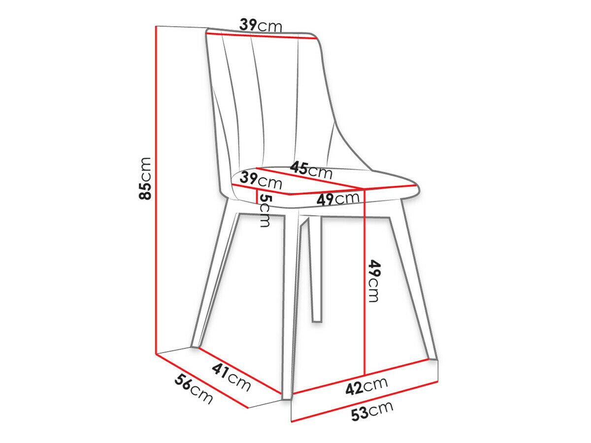 Set de mese Racine 139 (Negru + Magic Velvet 2225)