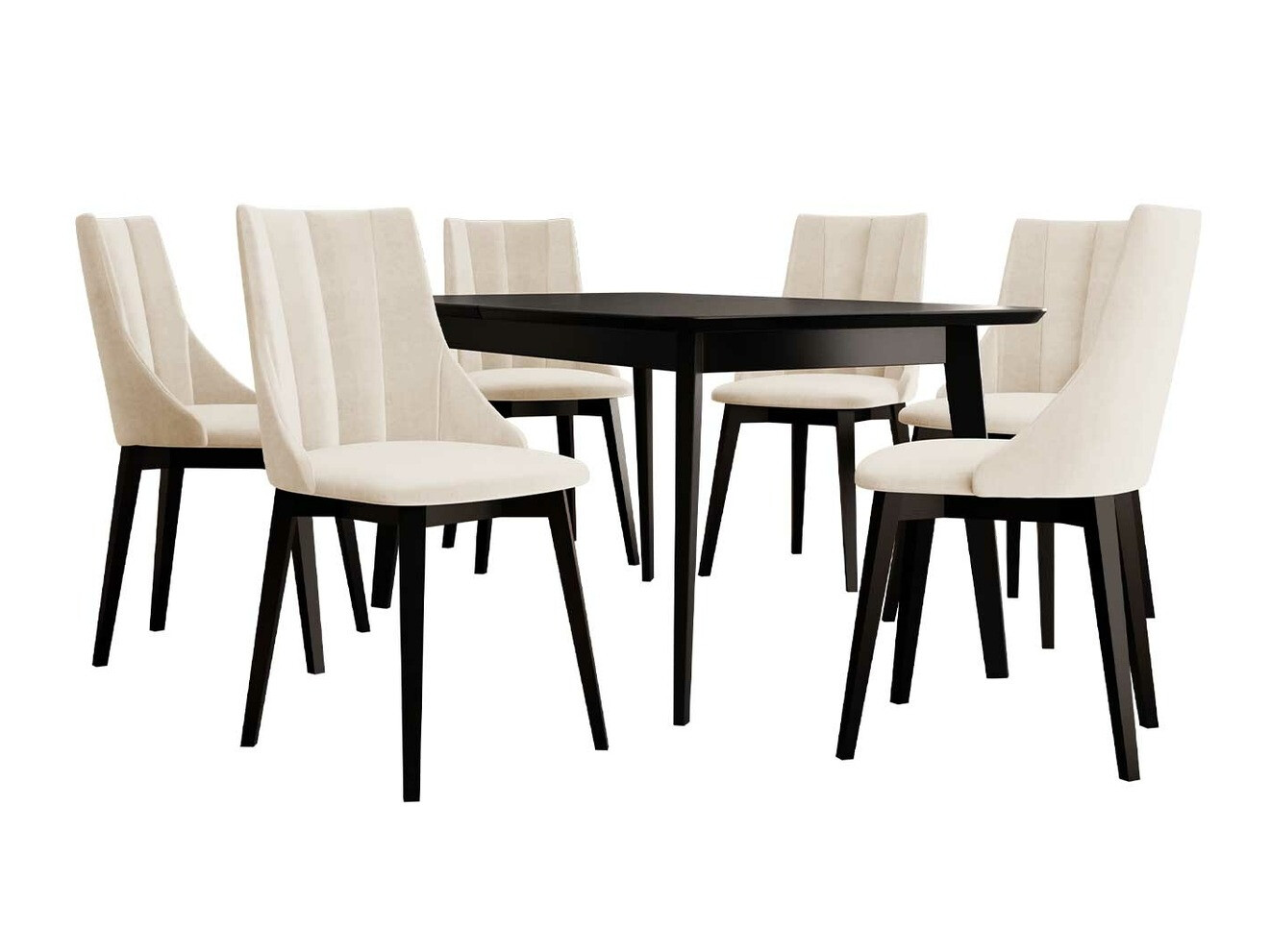 Set de mese Racine 139 (Negru + Magic Velvet 2250)