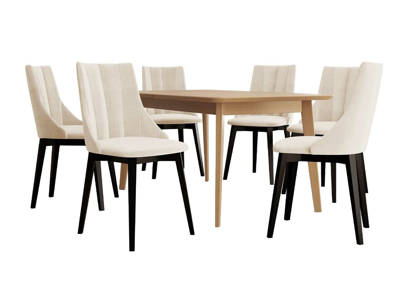 Set de mese Racine 139 (Negru + Magic Velvet 2250)