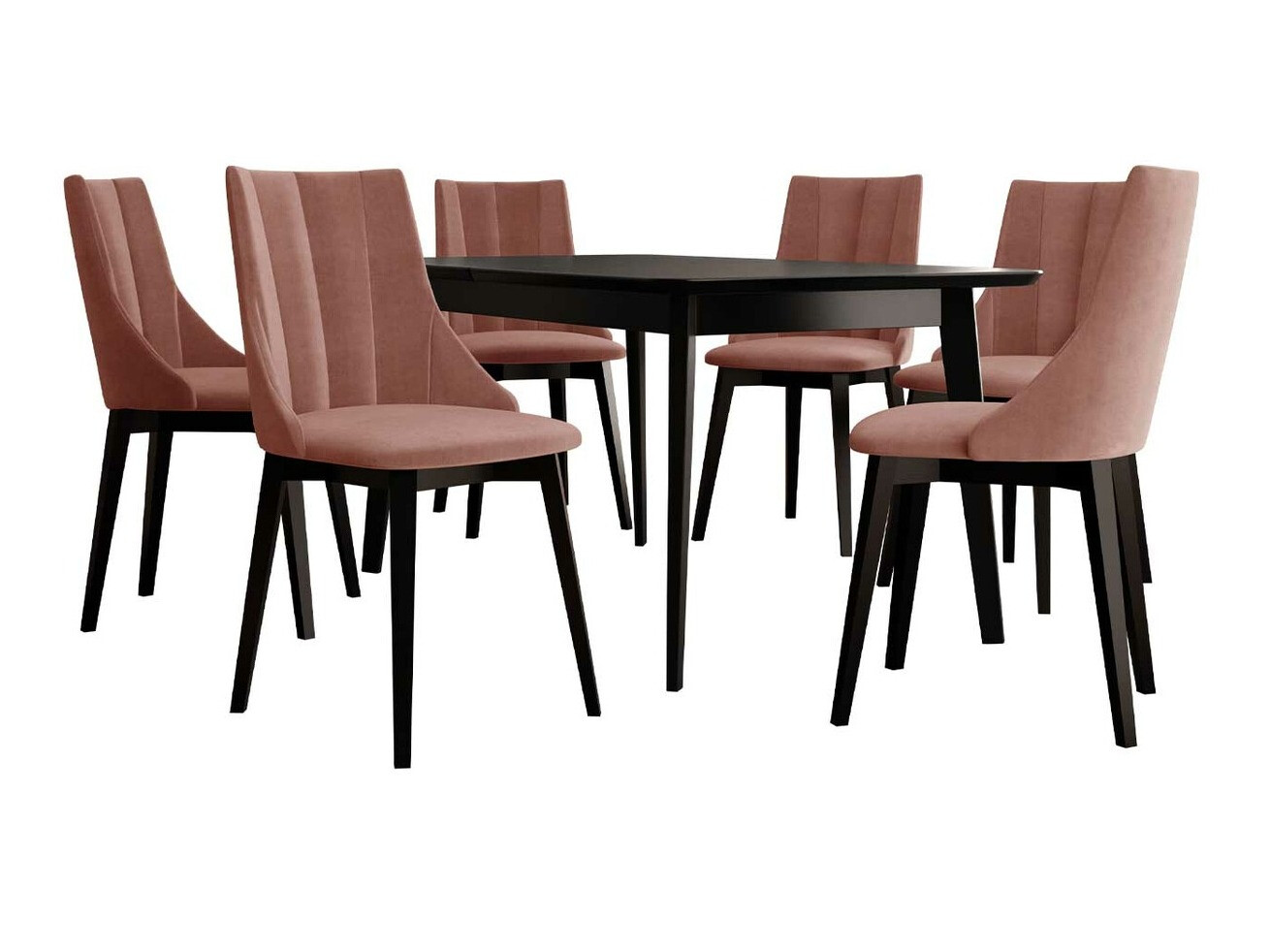 Set de mese Racine 139 (Negru + Magic Velvet 2258)