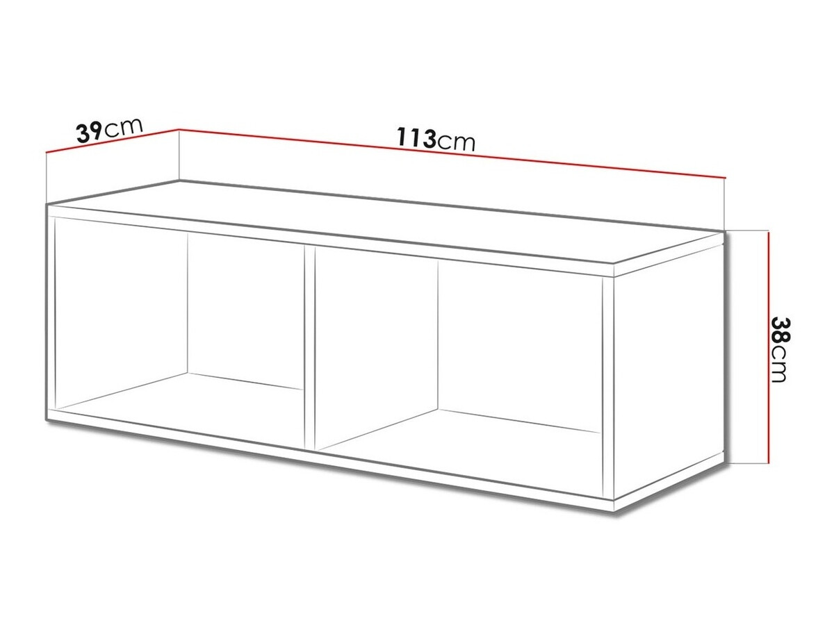 Raft de perete Corbele 101 (Antracit)