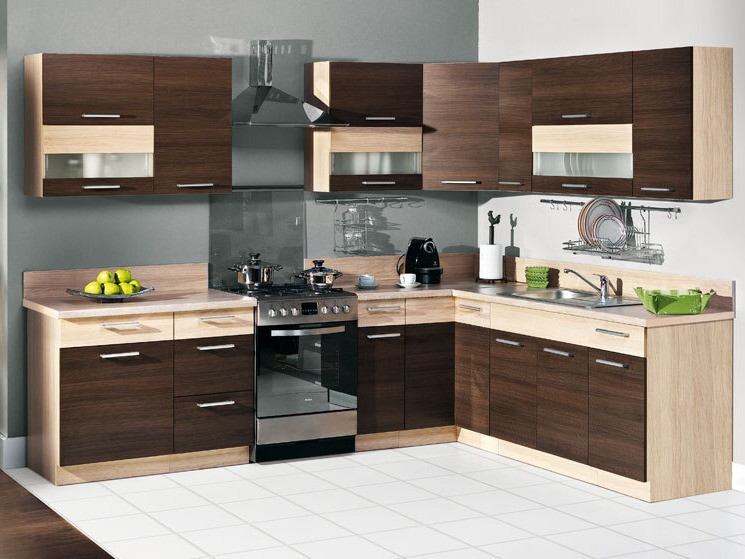 Dulap modular cu sertar și uși Mode Dark 109