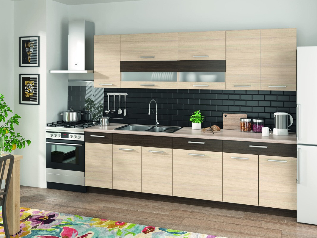 Dulap modular cu sertar și uși Mode Light 110