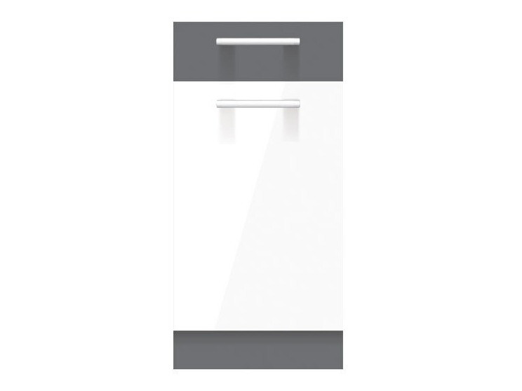 Dulap modular cu sertar și uși Mode White 110