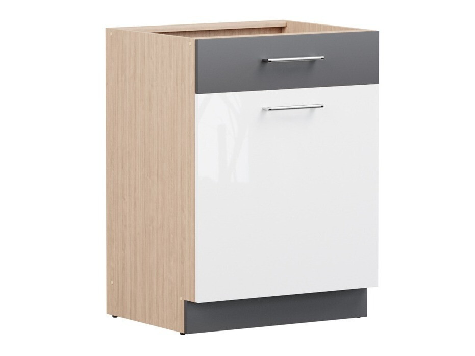 Dulap modular cu sertar și uși Mode White 113