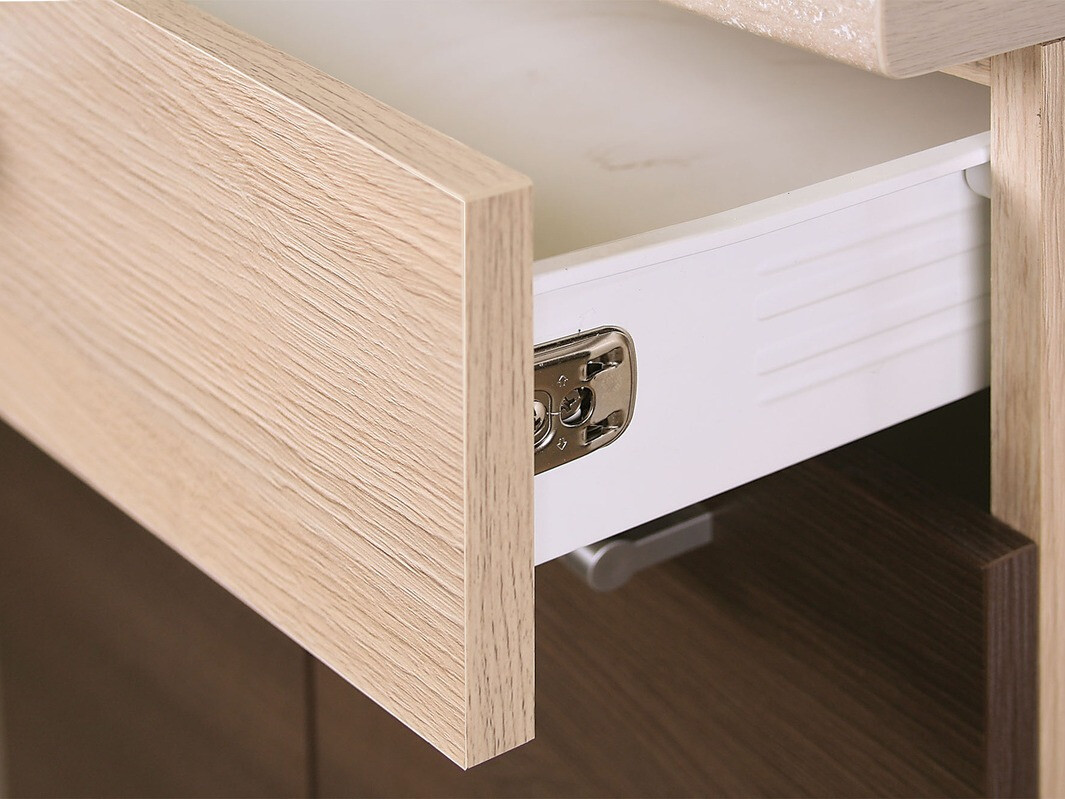 Dulap modular cu sertar și uși Mode White 113