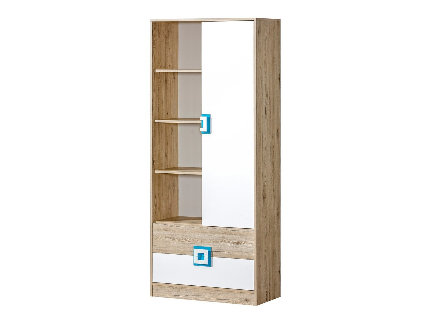 Raft Balvire 105 (Stejar deschis + Alb + Turcoaz)