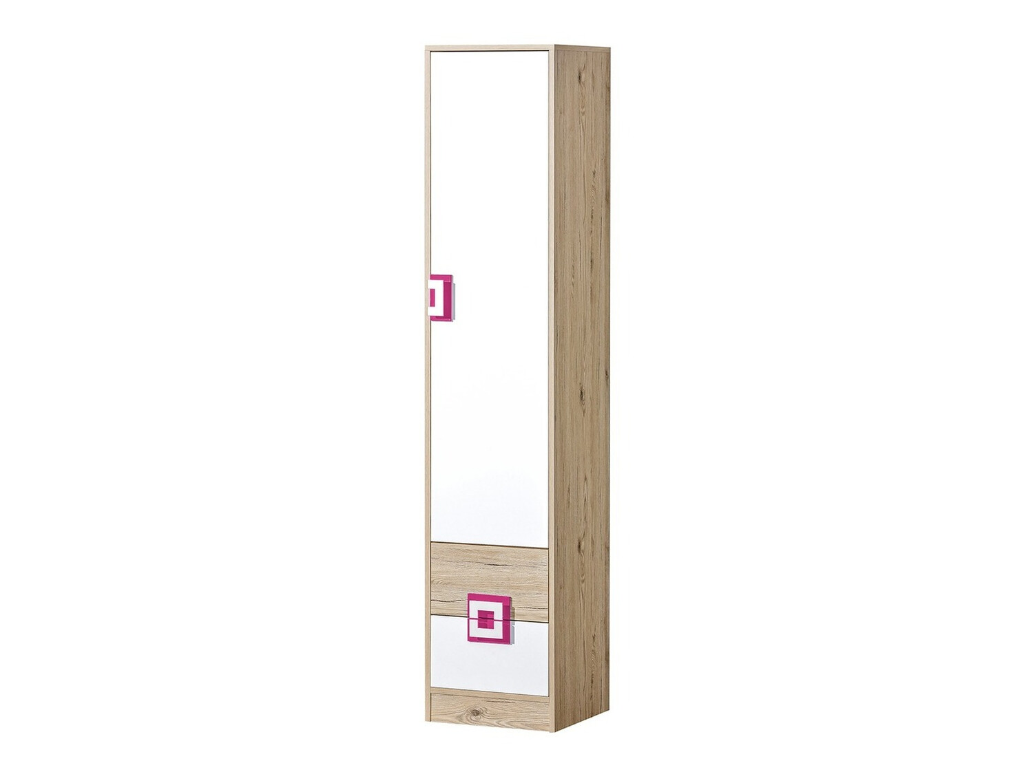 Raft Balvire 106 (Stejar deschis + Alb + Roze)