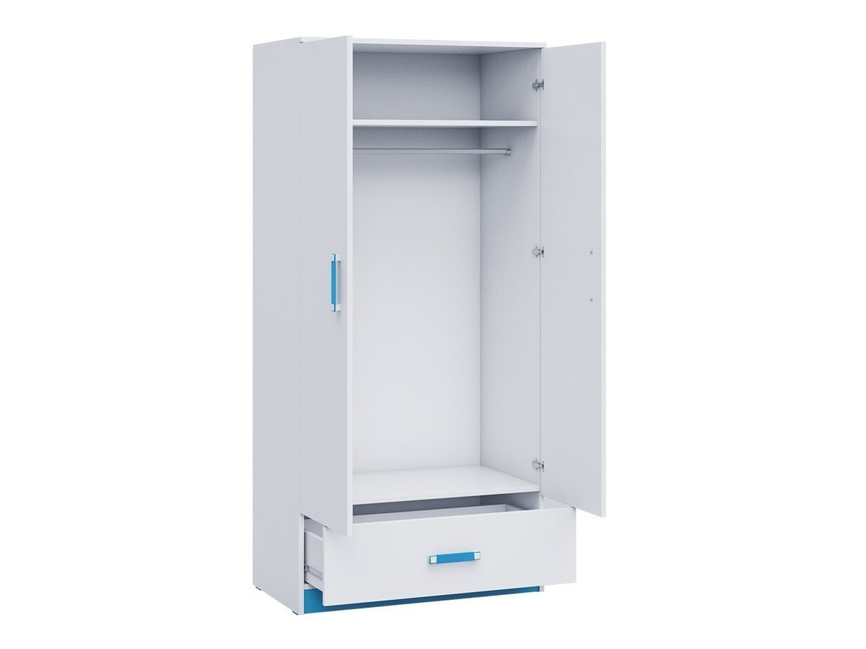 Dulap Lorlare 110 (Alb + Gri)