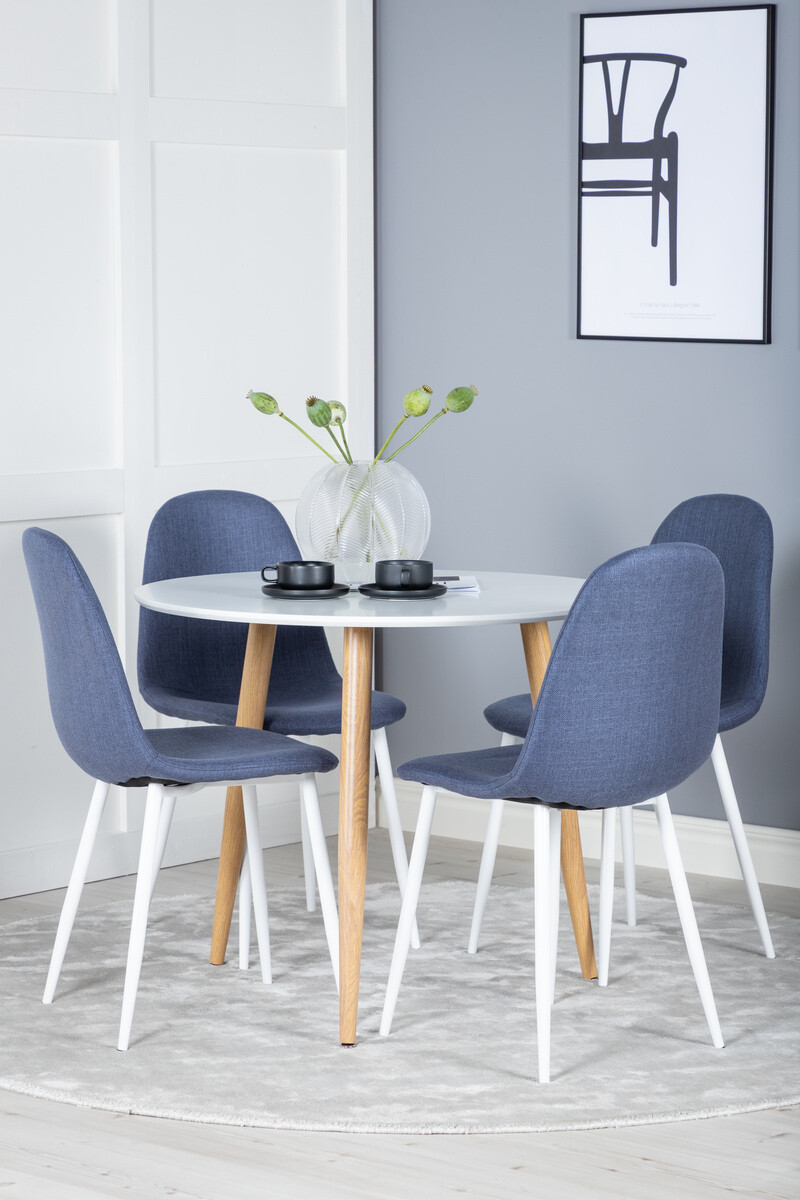 Scaun Dallas 201 (Albastru + Alb)