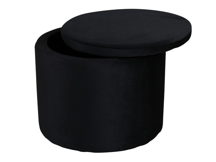 Taburet tapițat Dallas 2941 (Negru)