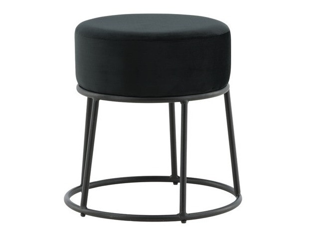Taburet tapițat Dallas 2951 (Negru)