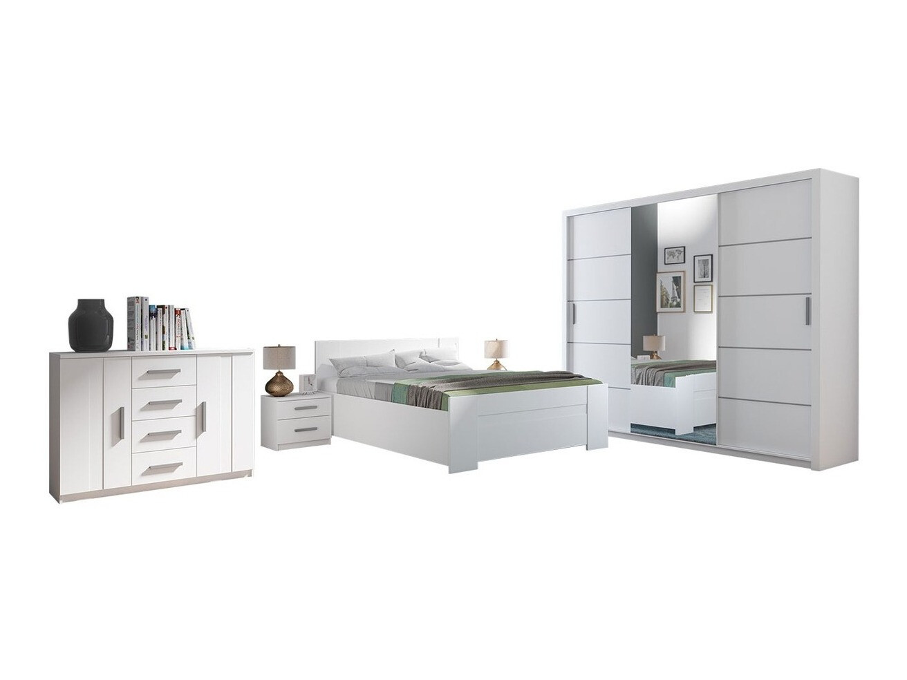 Set dormitor Catromi 116 (Alb)
