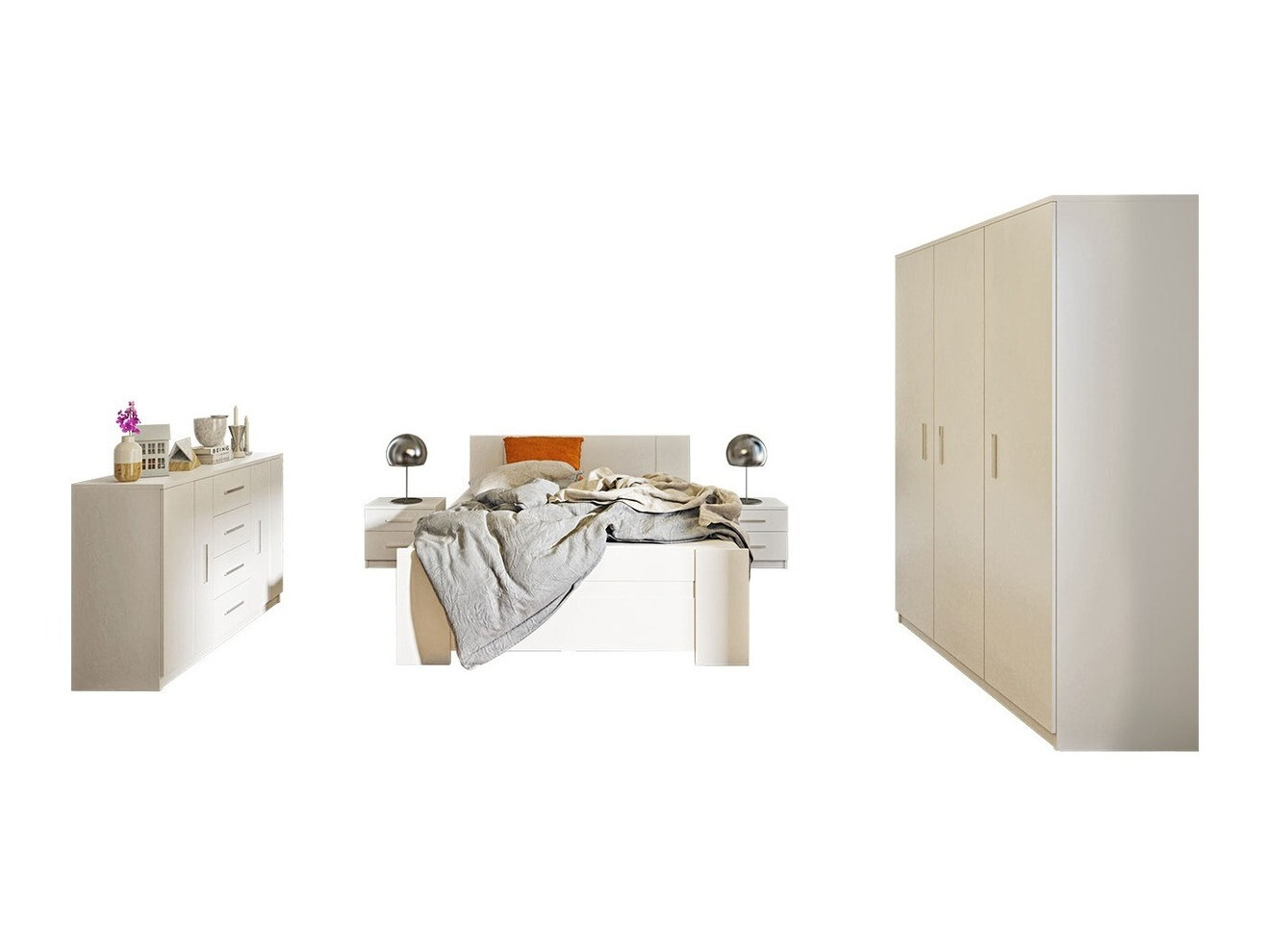 Set dormitor Catromi 123 (Alb)