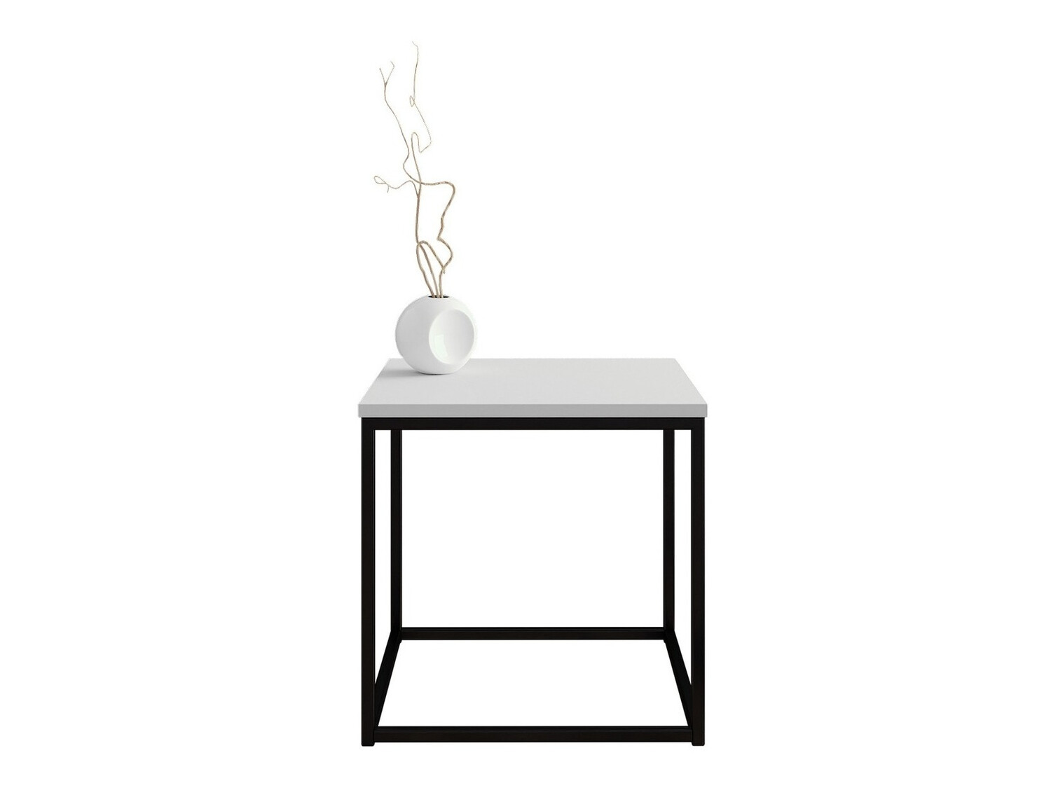 Măsuță de cafea Germantown 106 (Negru mat + Alb lucios)