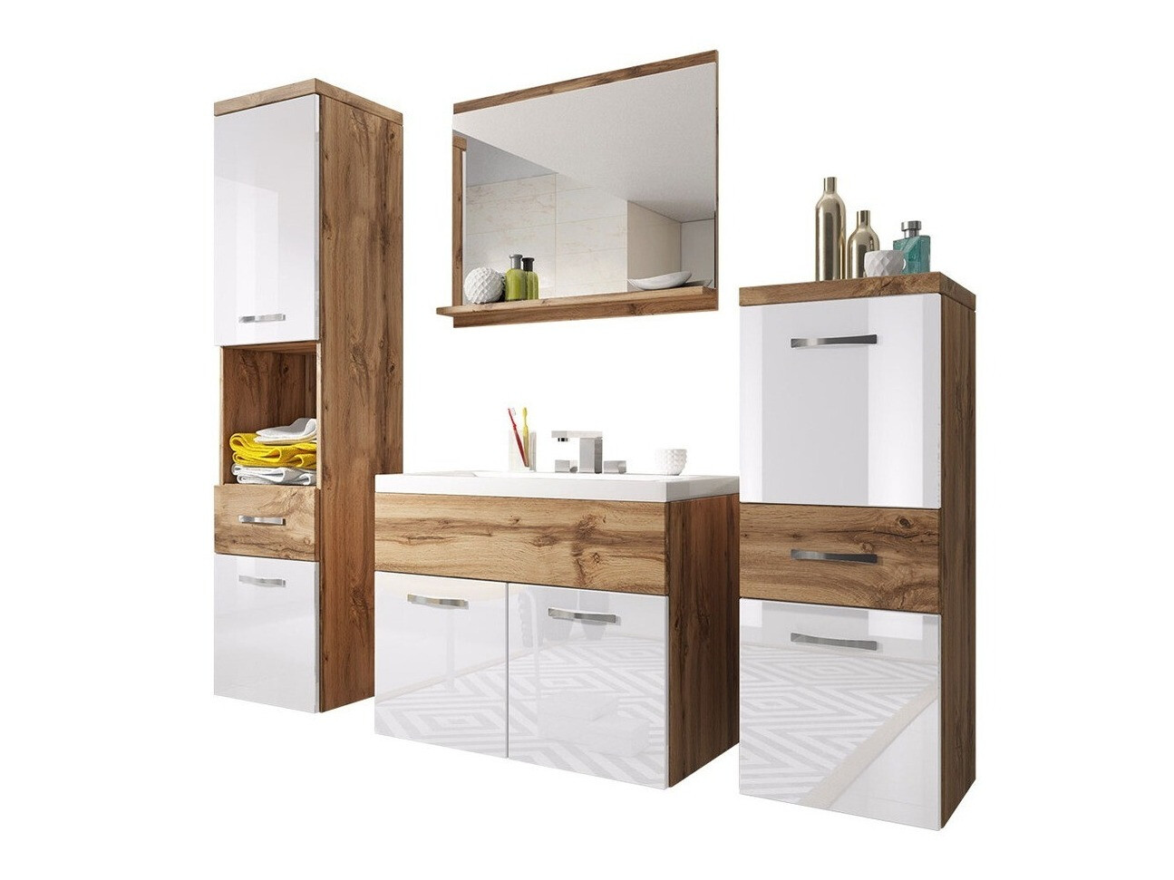 Set baie Sarasota 109 (Stejar Wotan + Alb lucios)