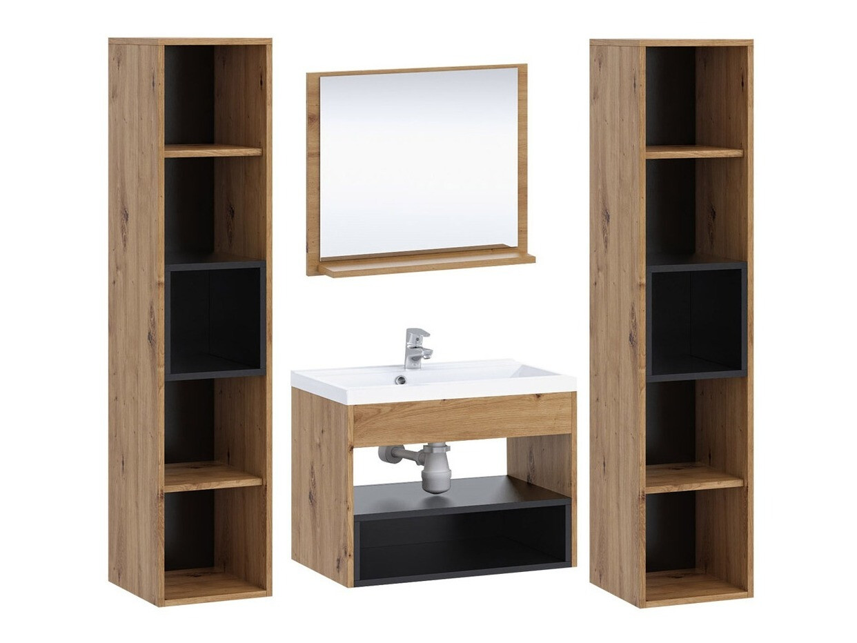 Set baie Velum II (Alb + Stejar artizan)