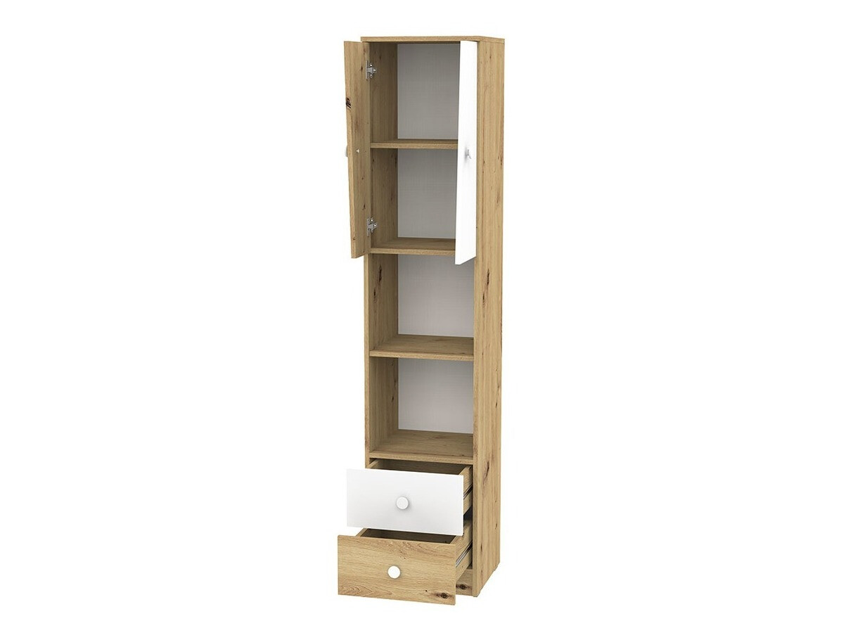 Raft Almira 104 (Stejar artizan + Alb + Gri)