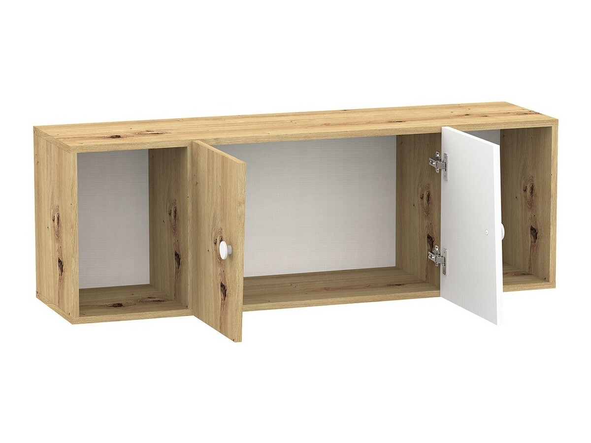 Set de mobilier Almira 114 (Stejar artizan + Alb + Gri)