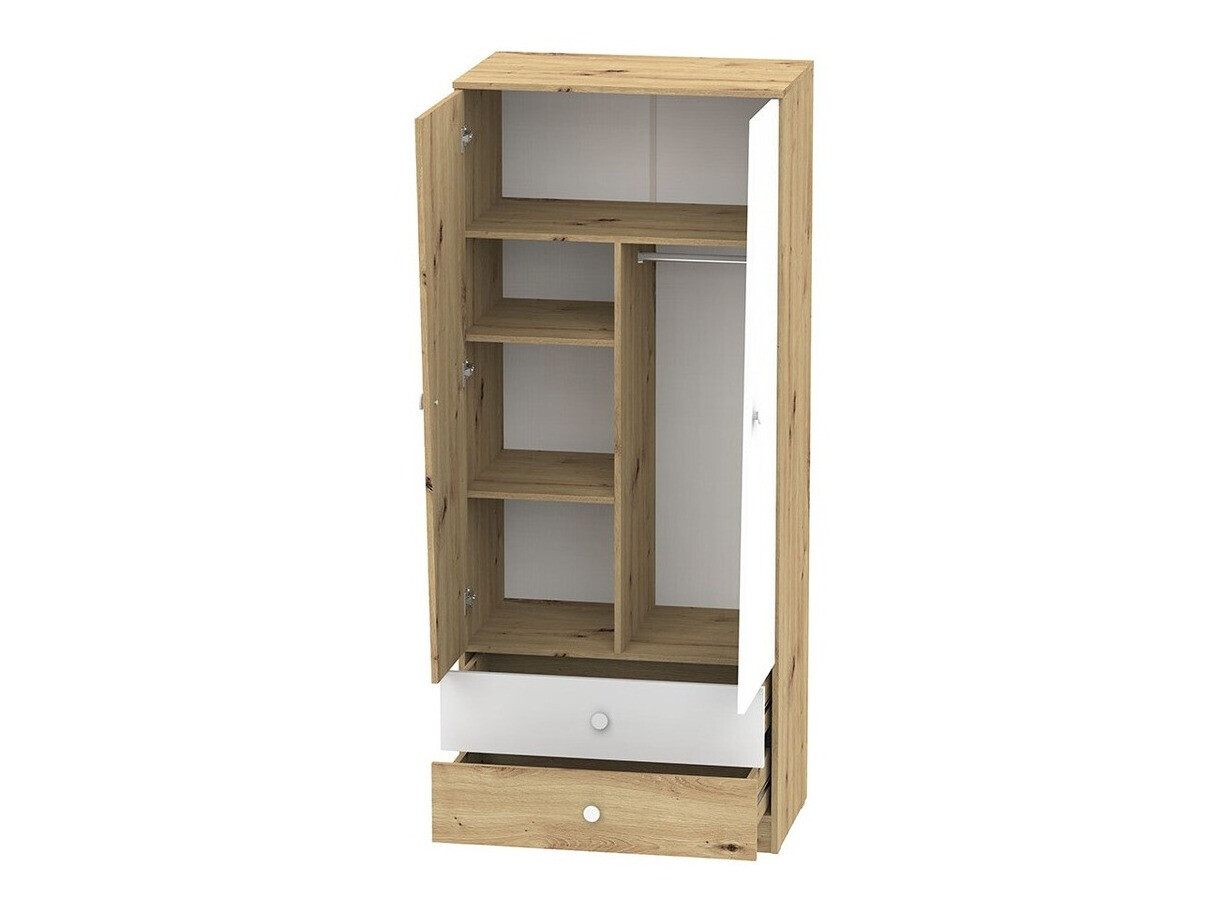 Set de mobilier Almira 114 (Stejar artizan + Alb)