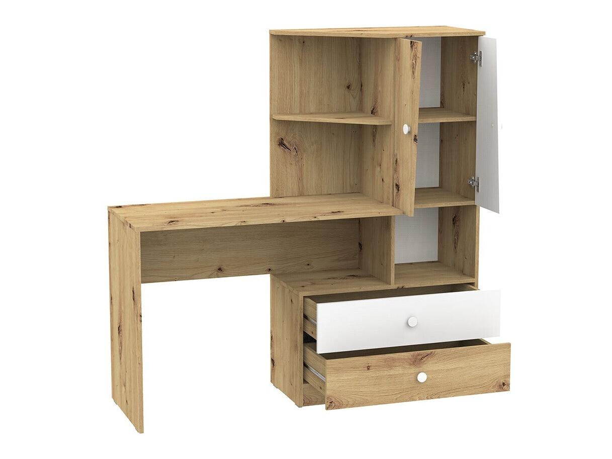 Set de mobilier Almira 114 (Stejar artizan + Alb)