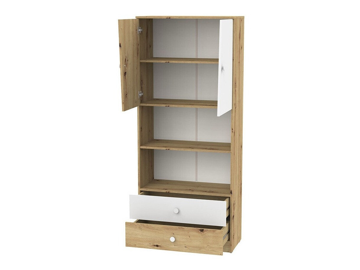 Set de mobilier Almira 115 (Stejar artizan + Alb)