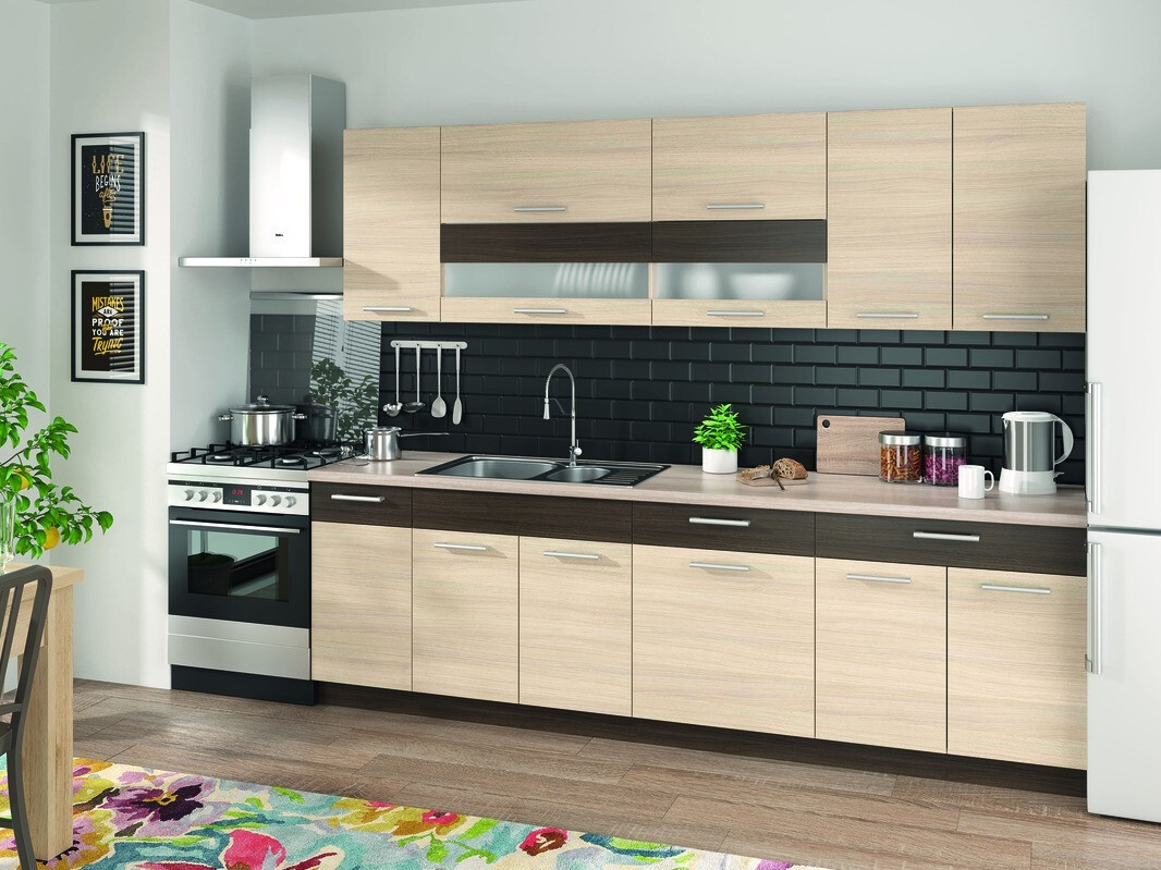 Dulap modular cu uși pentru chiuvetă Mode Light 115