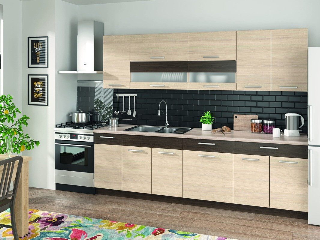 Dulap modular cu sertar și uși Mode Light 117