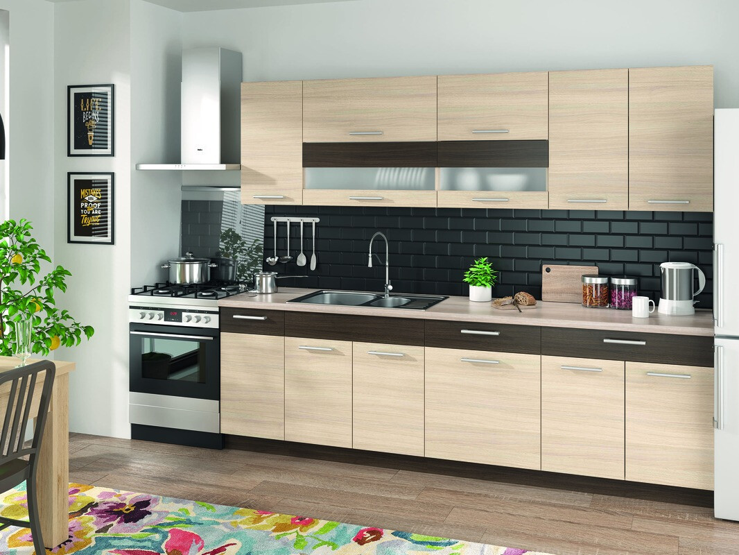 Dulap modular cu uși pentru chiuvetă Mode Light 116