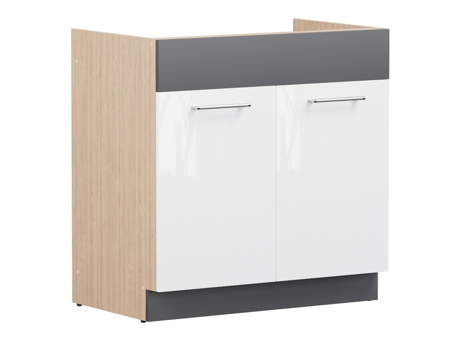 Dulap modular cu uși pentru chiuvetă Mode White 116
