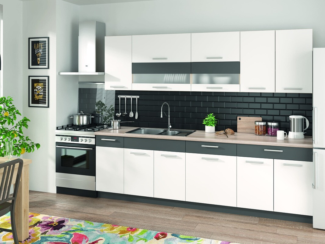 Dulap modular cu uși pentru chiuvetă Mode White 116