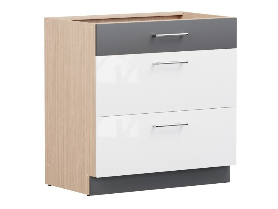 Dulap modular cu sertare Mode White 124