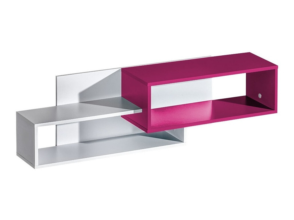Raft de perete Sorviru 105 (Alb + Roze)