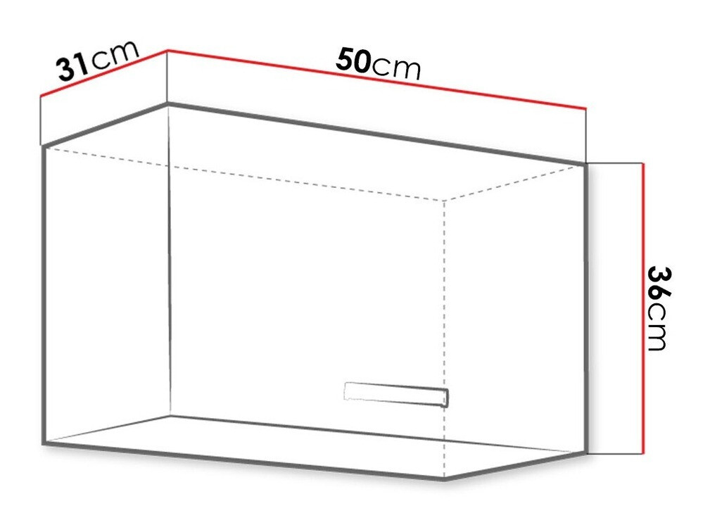 Dulap de perete modular Multi Grey 120