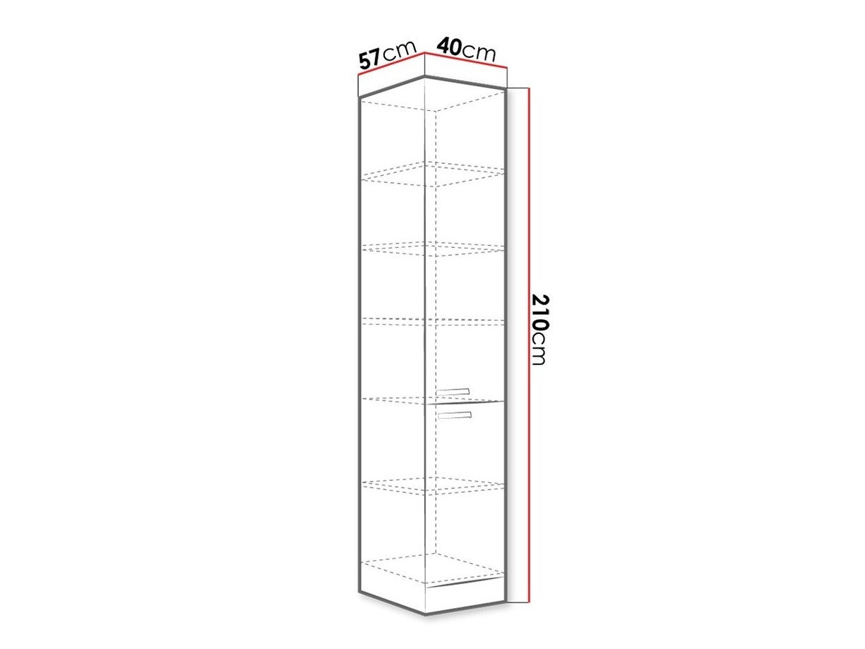 Dulap modular cu uși Multi White 118
