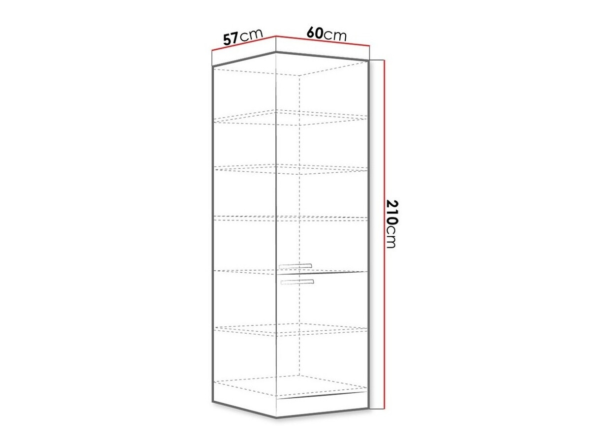 Dulap modular cu uși Multi Grey 115