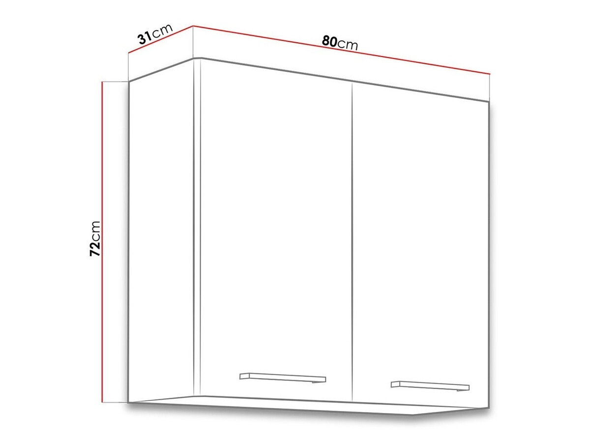 Dulap de perete modular Wood Grey 121