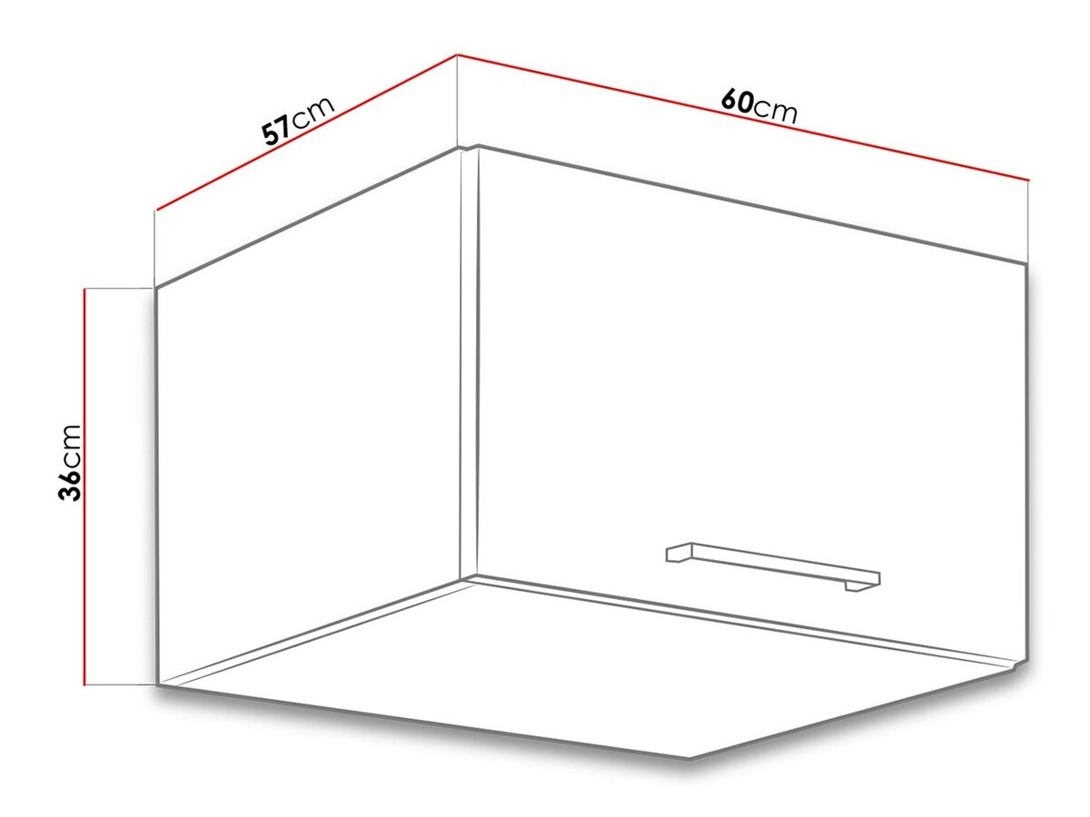 Dulap de perete modular Wood Grey 124
